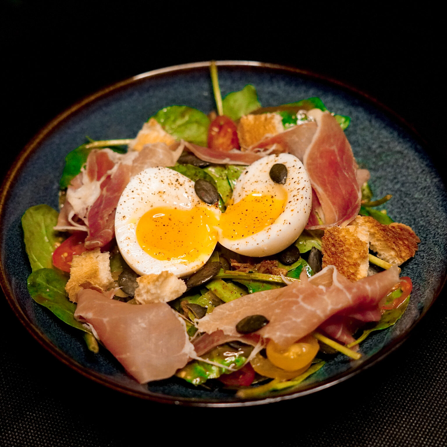 Oeuf mollet & son jambon Serrano